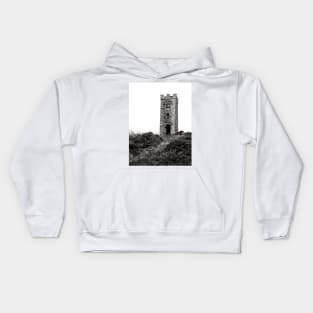 Ruins on Rock Island, County Cork, Ireland Kids Hoodie